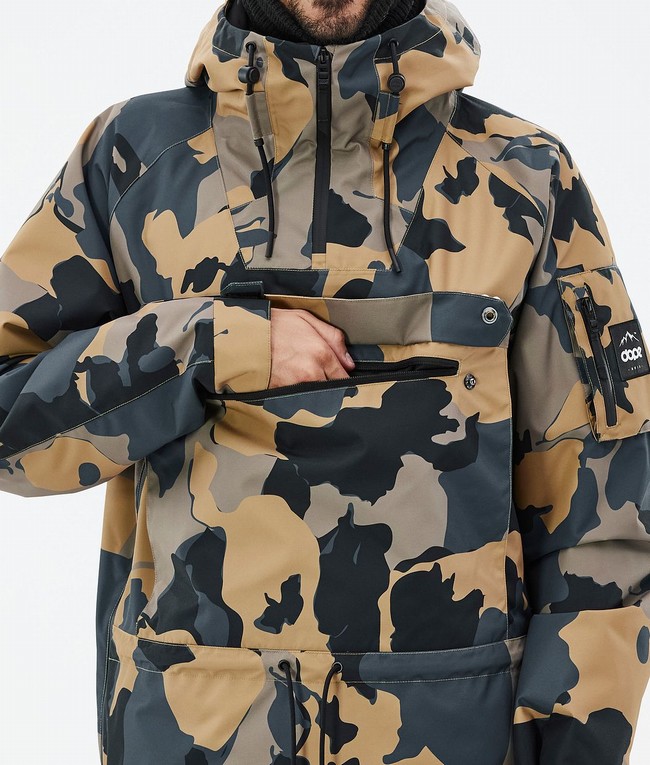 Men Dope Annok Ski Jackets Camo | GSXAYUK-75