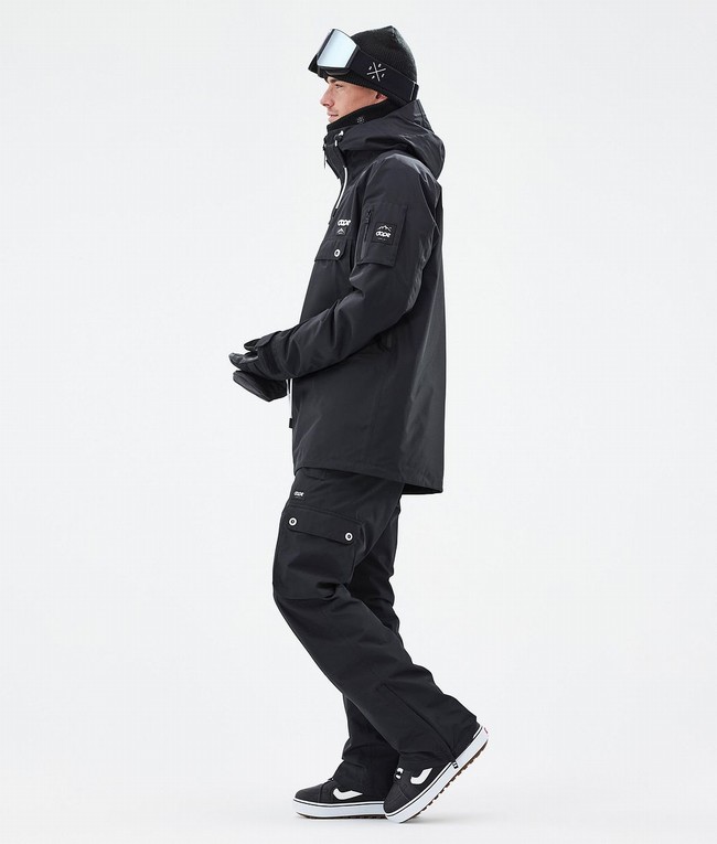 Men Dope Annok Snowboard Jackets Black | SAEVLGD-18