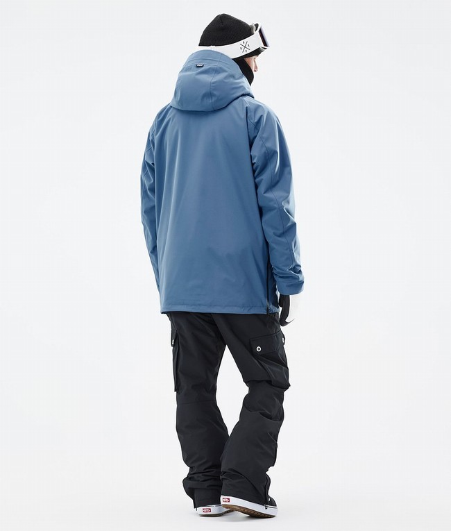 Men Dope Annok Snowboard Jackets Blue / Grey | JVGUTYX-28