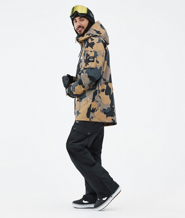 Men Dope Annok Snowboard Jackets Camo | YOEPHCQ-23