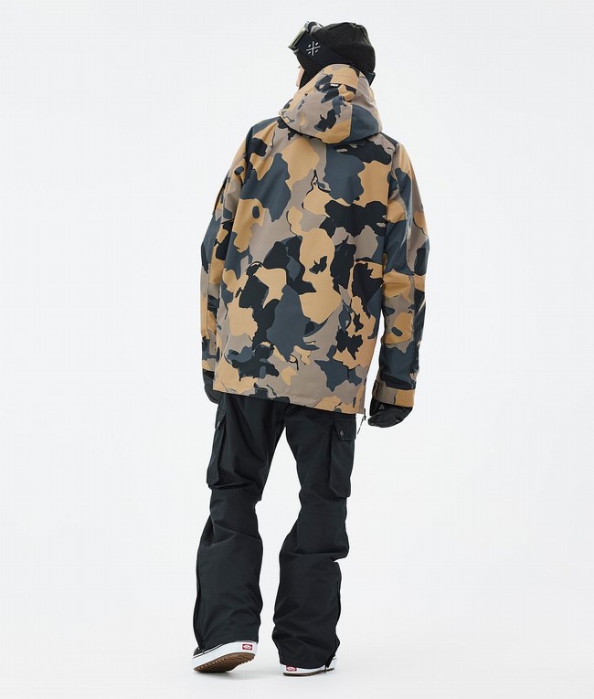 Men Dope Annok Snowboard Jackets Camo | YOEPHCQ-23