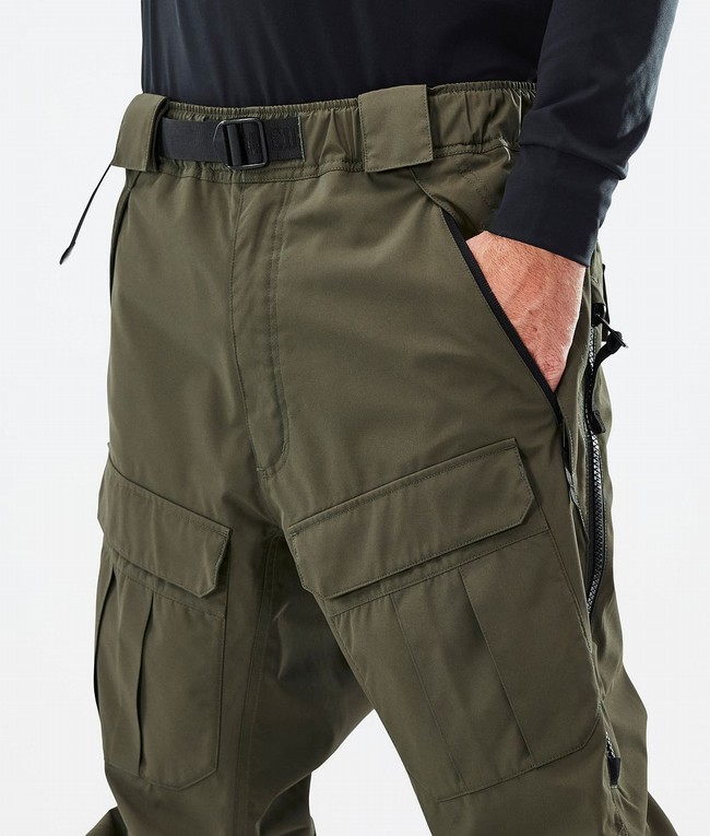 Men Dope Antek 2022 Ski Pants Olive / Green | RMQKVBG-09