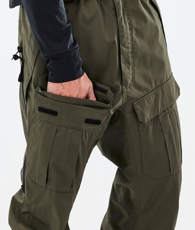 Men Dope Antek 2022 Ski Pants Olive / Green | RMQKVBG-09