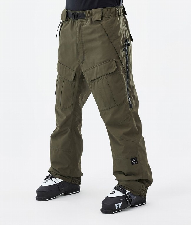 Men Dope Antek 2022 Ski Pants Olive / Green | RMQKVBG-09