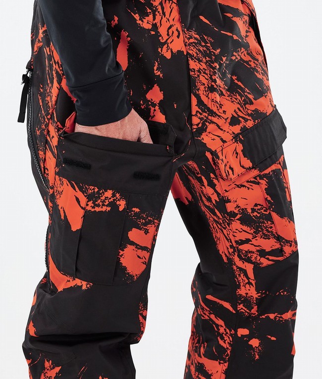 Men Dope Antek 2022 Ski Pants Orange | DHVBZOJ-85