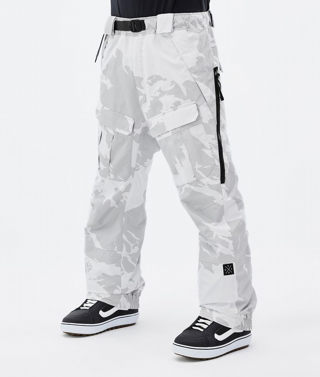 Men Dope Antek 2022 Snowboard Pants Grey / Camo | FXPHBTO-52