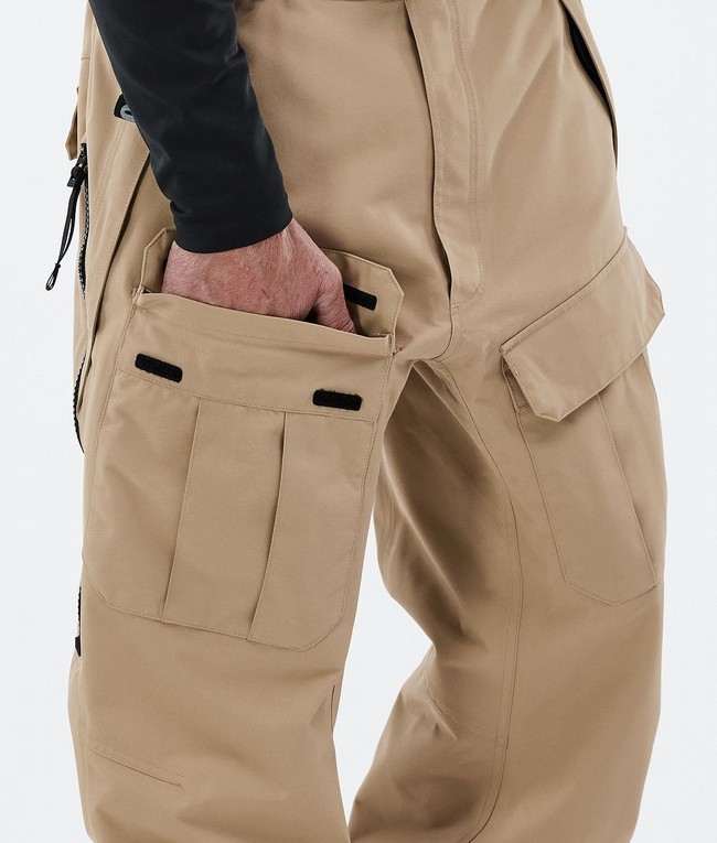 Men Dope Antek Ski Pants Khaki | EGKMUWO-32