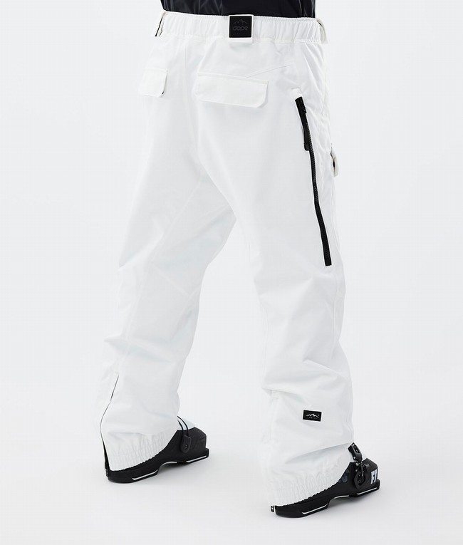 Men Dope Antek Ski Pants White | LYNPEWG-26