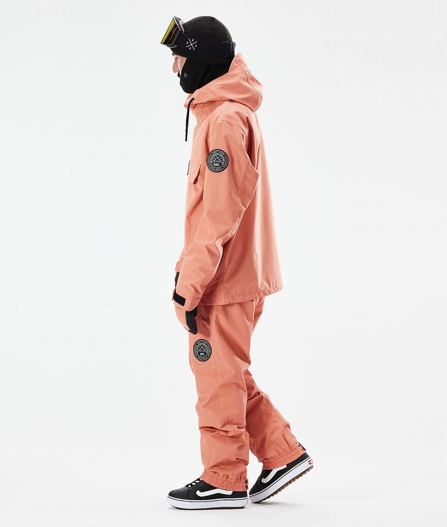 Men Dope Blizzard 2021 Snowboard Jackets Coral | KYRSOUL-16