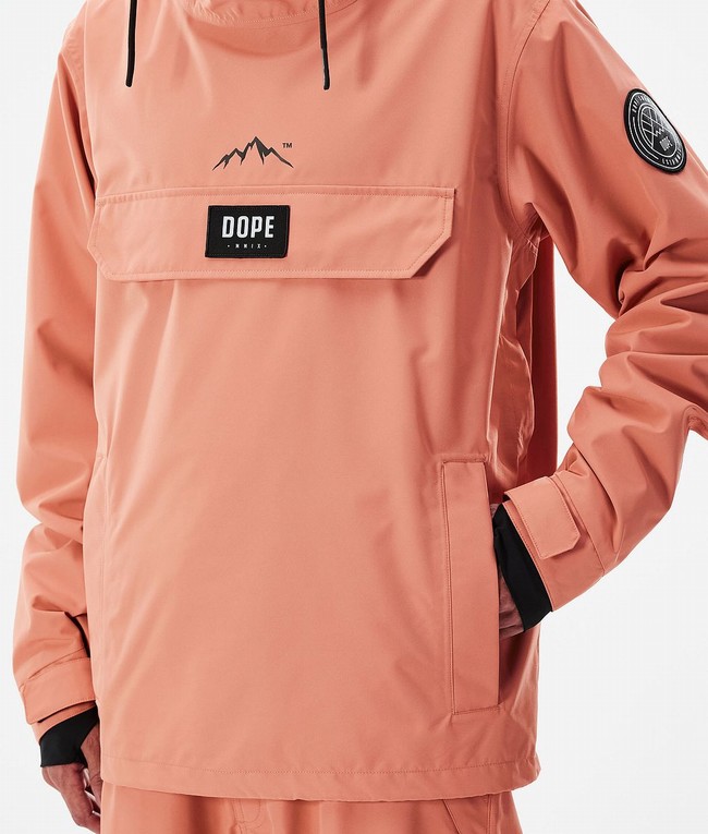 Men Dope Blizzard 2021 Snowboard Jackets Coral | KYRSOUL-16