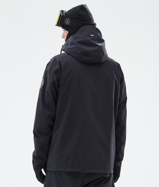 Men Dope Blizzard Full Zip Ski Jackets Black | OXLUIHA-45