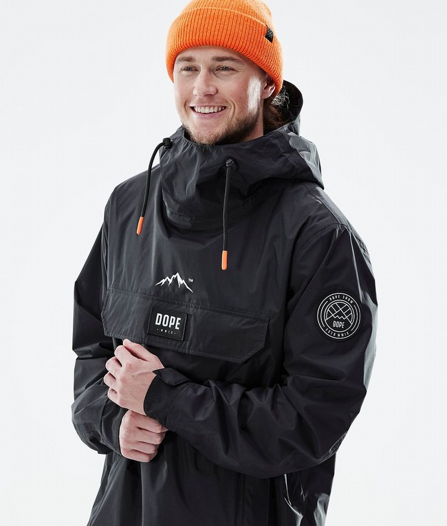 Men Dope Blizzard Light Outdoor Jackets Black | TPWKQJA-67