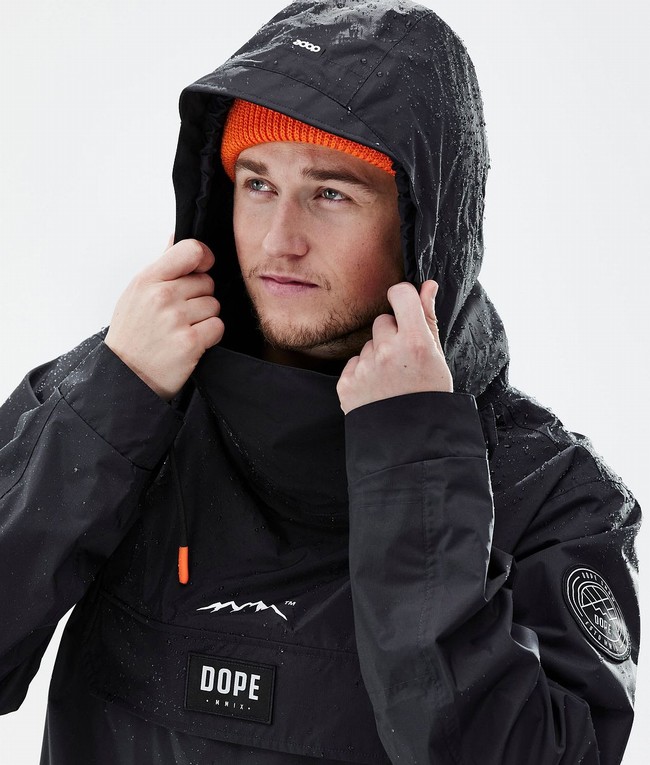 Men Dope Blizzard Light Outdoor Jackets Black | TPWKQJA-67