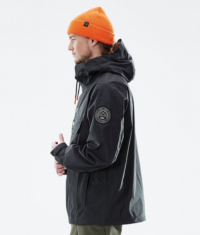 Men Dope Blizzard Light Outdoor Jackets Black | TPWKQJA-67