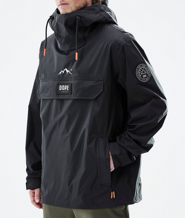 Men Dope Blizzard Light Outdoor Jackets Black | TPWKQJA-67