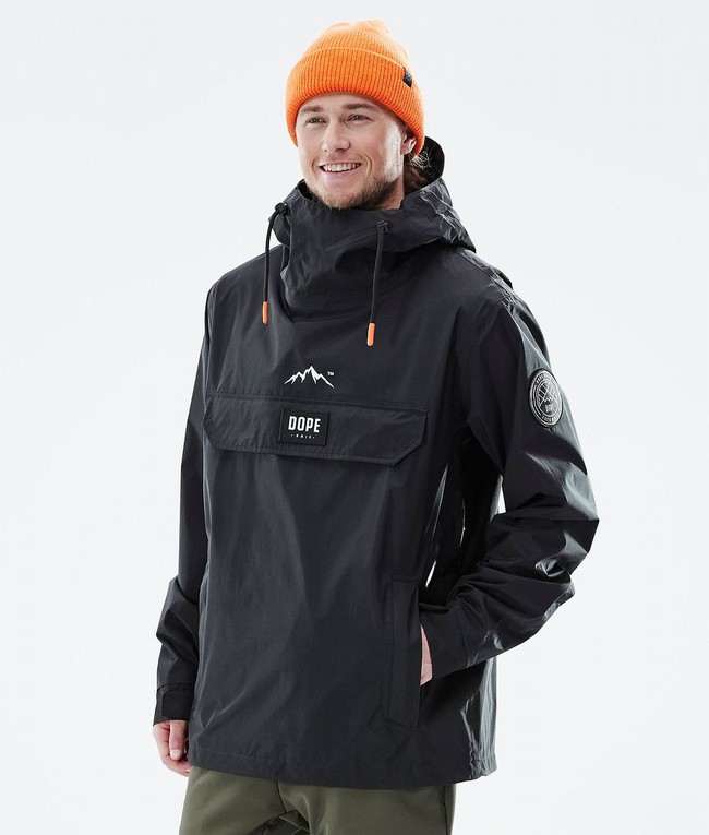 Men Dope Blizzard Light Outdoor Jackets Black | TPWKQJA-67