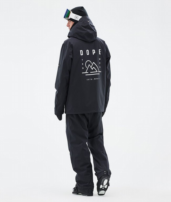 Men Dope Blizzard Ski Jackets Black | QXTGASB-05