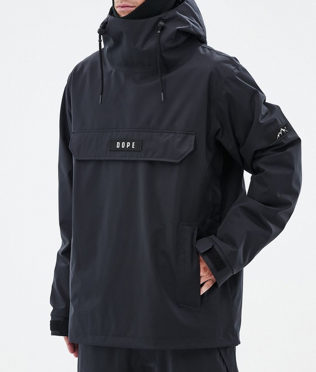 Men Dope Blizzard Ski Jackets Black | QXTGASB-05