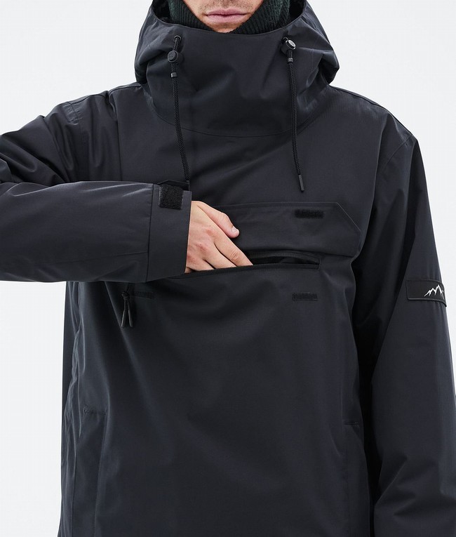 Men Dope Blizzard Ski Jackets Black | QXTGASB-05