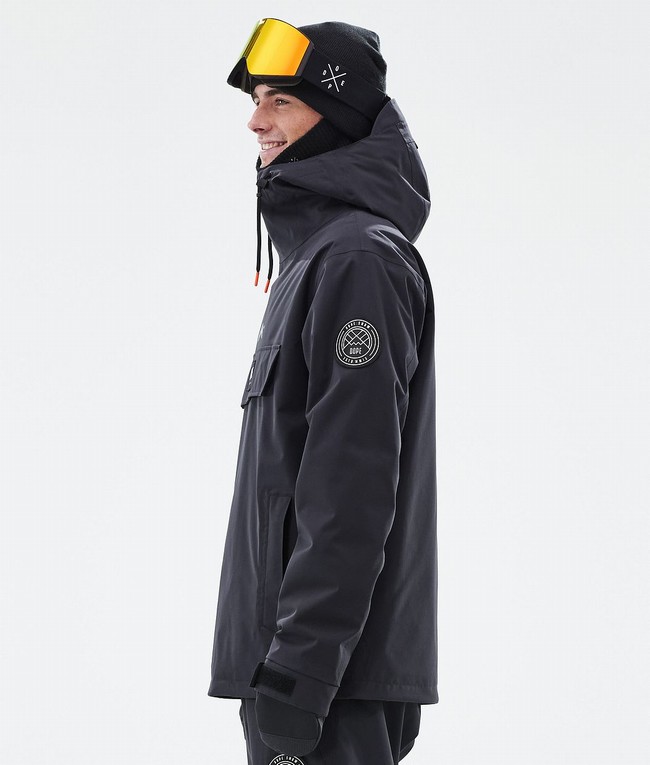 Men Dope Blizzard Ski Jackets Black | WKCUGRY-97