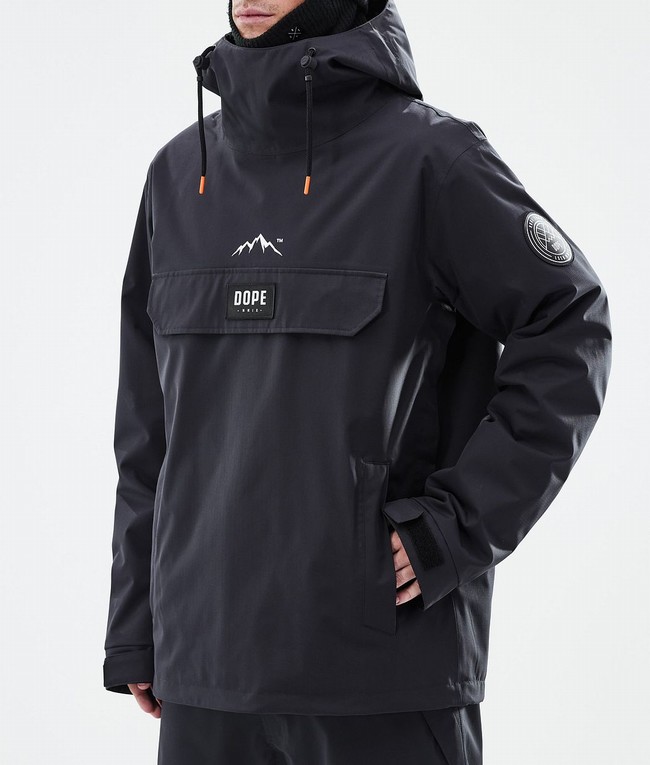 Men Dope Blizzard Ski Jackets Black | WKCUGRY-97