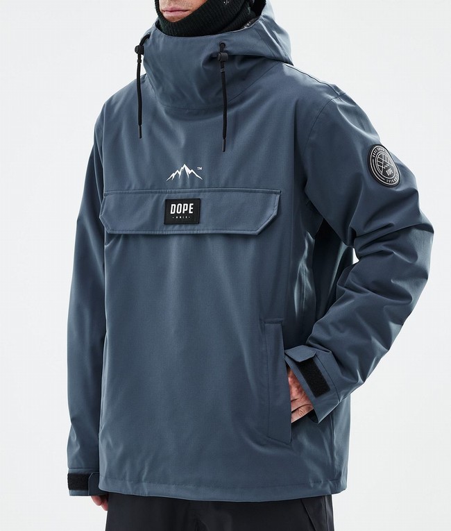 Men Dope Blizzard Ski Jackets Blue | FGWHBRA-94