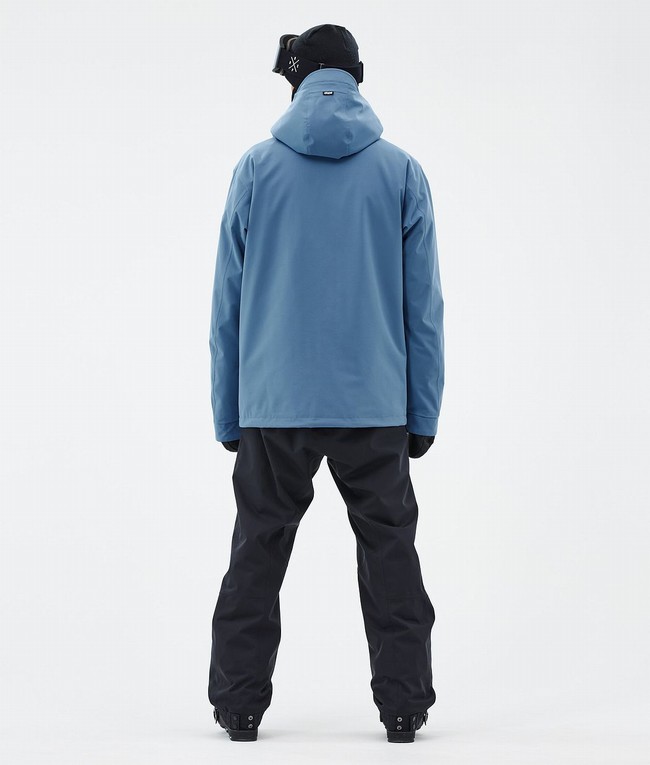 Men Dope Blizzard Ski Jackets Blue / Grey | LSVHKFN-45