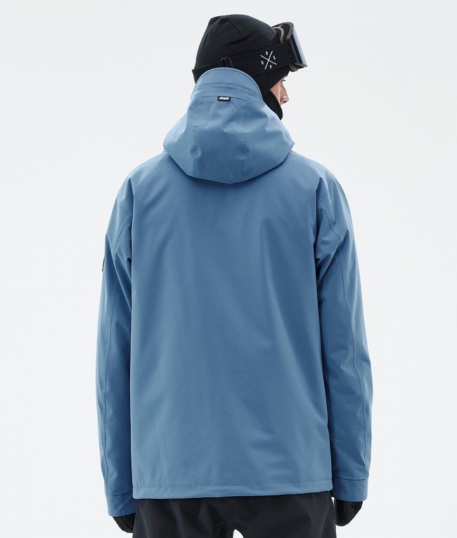 Men Dope Blizzard Ski Jackets Blue / Grey | LSVHKFN-45