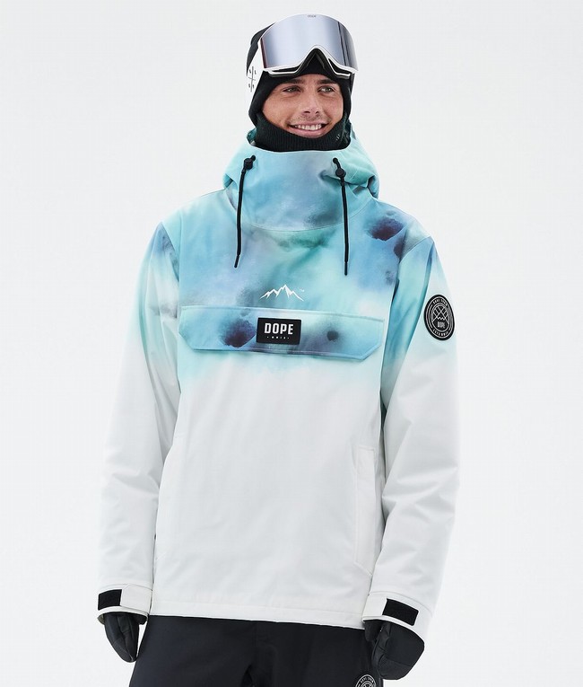 Men Dope Blizzard Ski Jackets Blue / White | KHOTBCQ-20