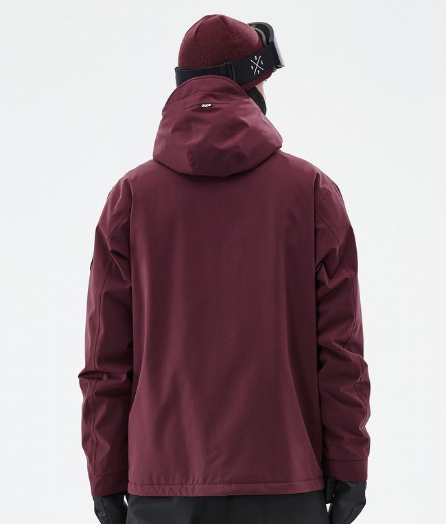 Men Dope Blizzard Ski Jackets Burgundy | LBIYOPV-19