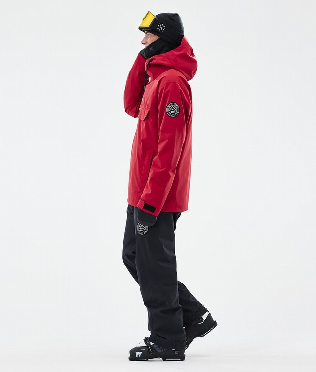 Men Dope Blizzard Ski Jackets Deep Red | LISBYPV-46