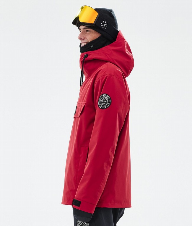 Men Dope Blizzard Ski Jackets Deep Red | LISBYPV-46