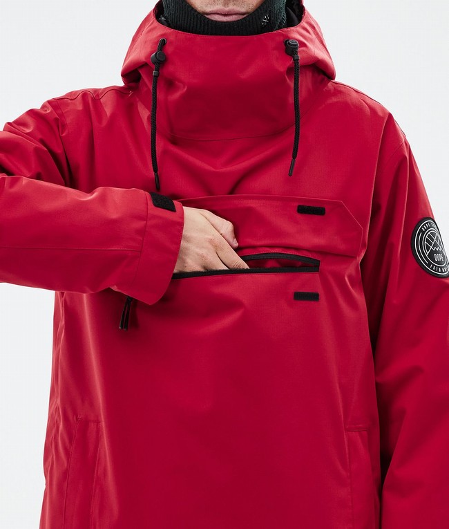 Men Dope Blizzard Ski Jackets Deep Red | LISBYPV-46