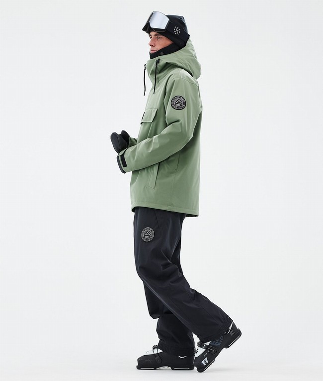 Men Dope Blizzard Ski Jackets Green | OWHAZFL-36