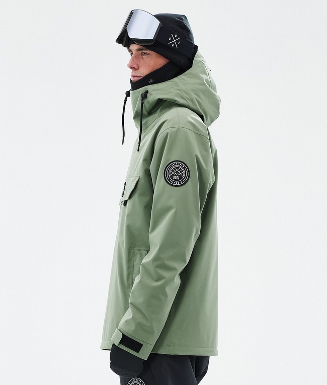 Men Dope Blizzard Ski Jackets Green | OWHAZFL-36