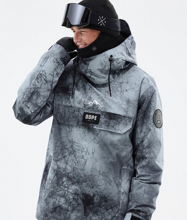 Men Dope Blizzard Ski Jackets Grey | LZSUAXJ-72