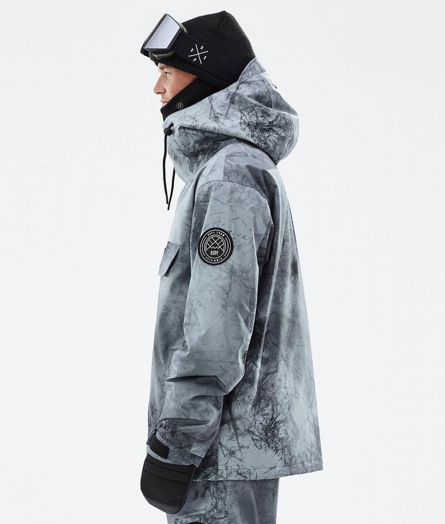 Men Dope Blizzard Ski Jackets Grey | LZSUAXJ-72