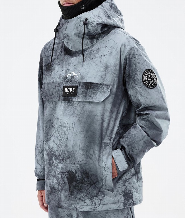 Men Dope Blizzard Ski Jackets Grey | LZSUAXJ-72