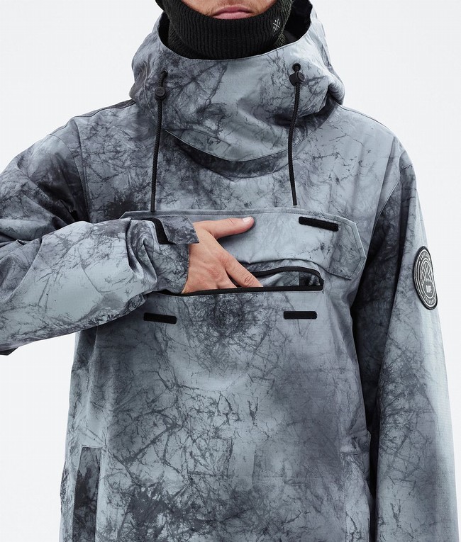 Men Dope Blizzard Ski Jackets Grey | LZSUAXJ-72