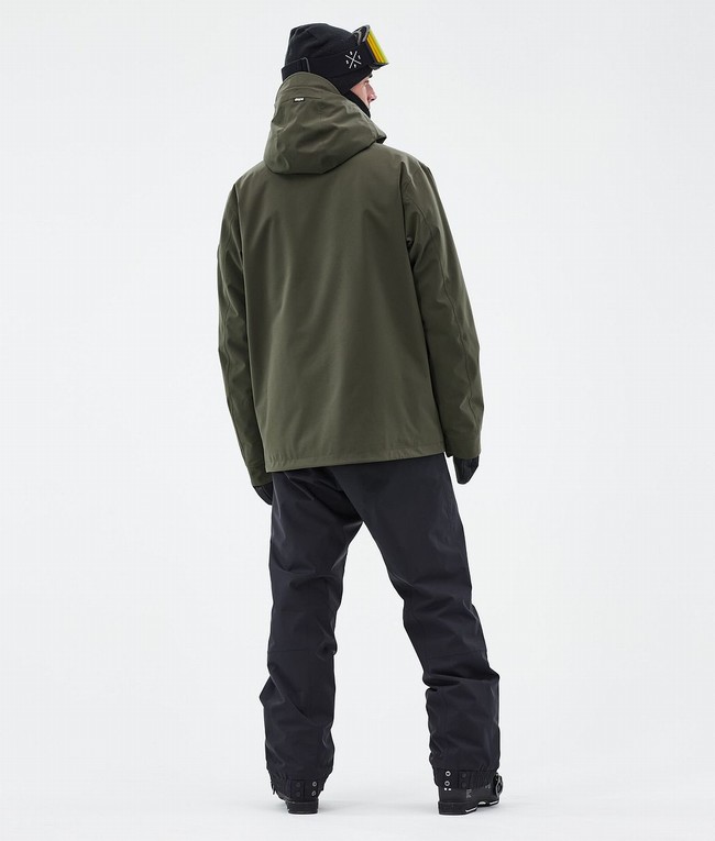 Men Dope Blizzard Ski Jackets Olive / Green | IDAPLSM-34