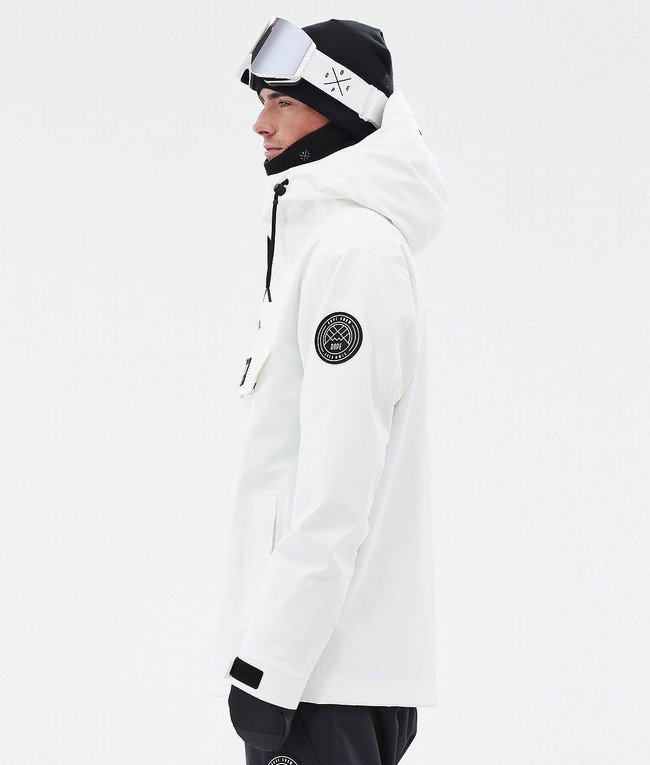 Men Dope Blizzard Ski Jackets White | IKFUJQT-40