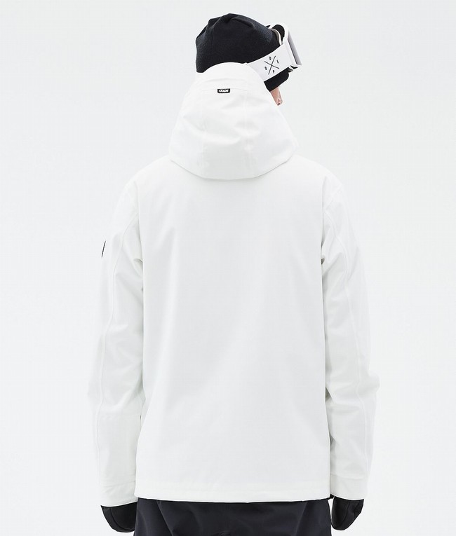 Men Dope Blizzard Ski Jackets White | IKFUJQT-40