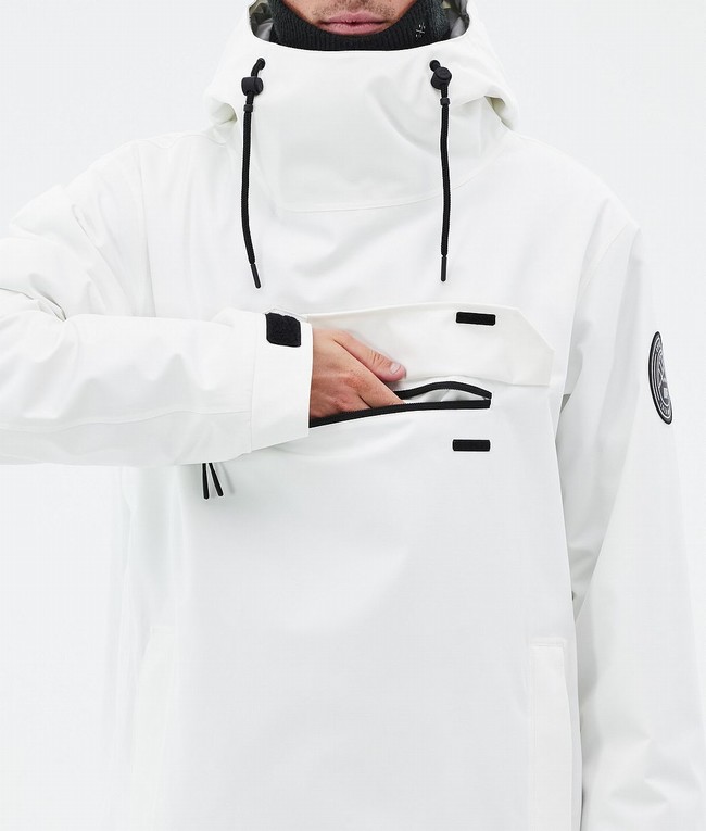 Men Dope Blizzard Ski Jackets White | IKFUJQT-40