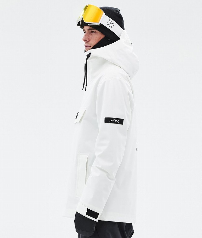 Men Dope Blizzard Ski Jackets White | ZKPBMJU-60