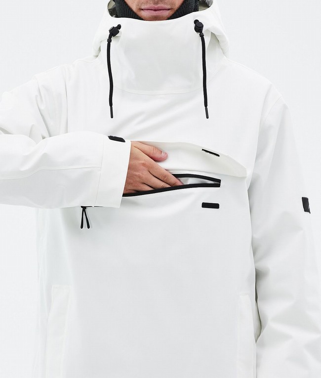 Men Dope Blizzard Ski Jackets White | ZKPBMJU-60