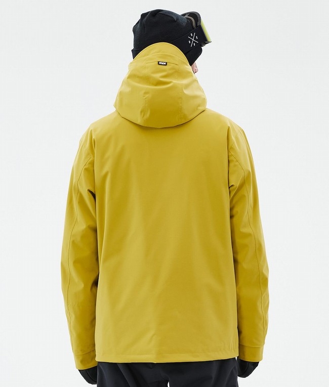 Men Dope Blizzard Ski Jackets Yellow | OAIPYSH-15