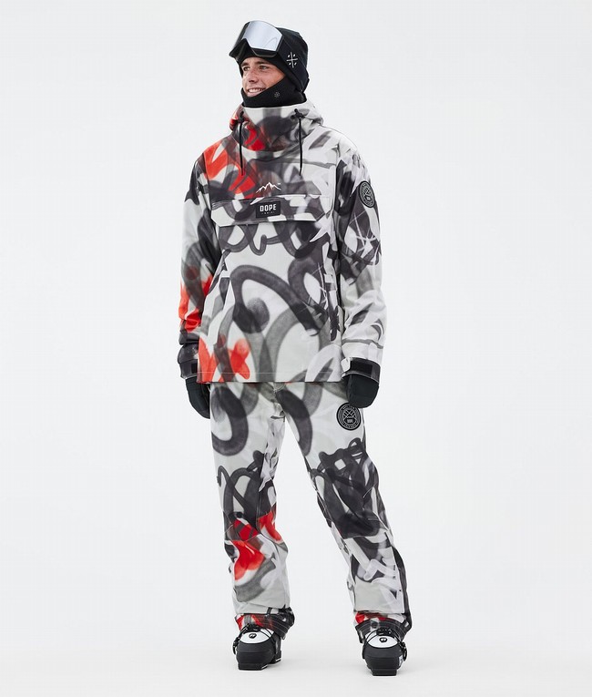 Men Dope Blizzard Ski Pants Black / Red | SVWQLRX-51