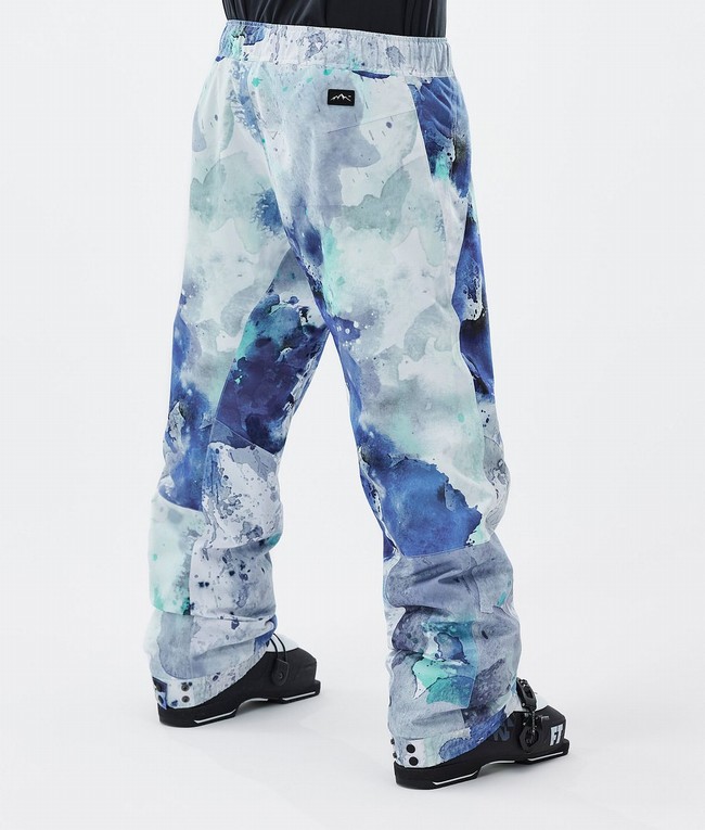 Men Dope Blizzard Ski Pants Blue / Green | URJCEGY-71