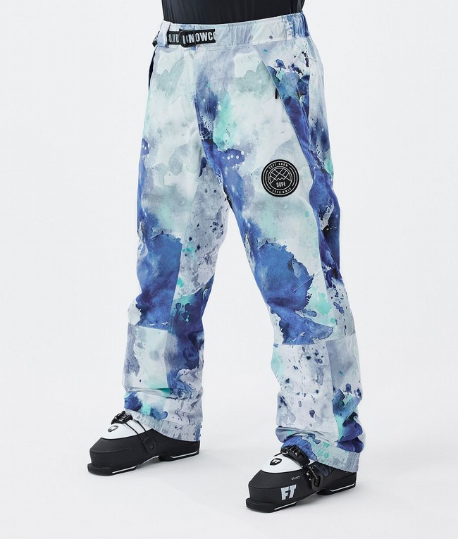 Men Dope Blizzard Ski Pants Blue / Green | URJCEGY-71