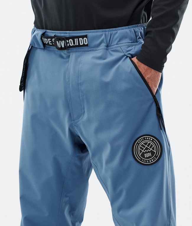 Men Dope Blizzard Ski Pants Blue / Grey | HENRXJP-98